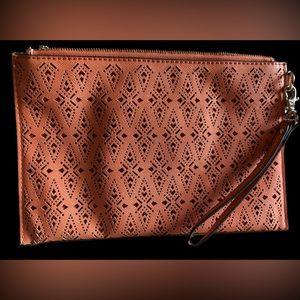 ALDO Embossed Leather Clutch
